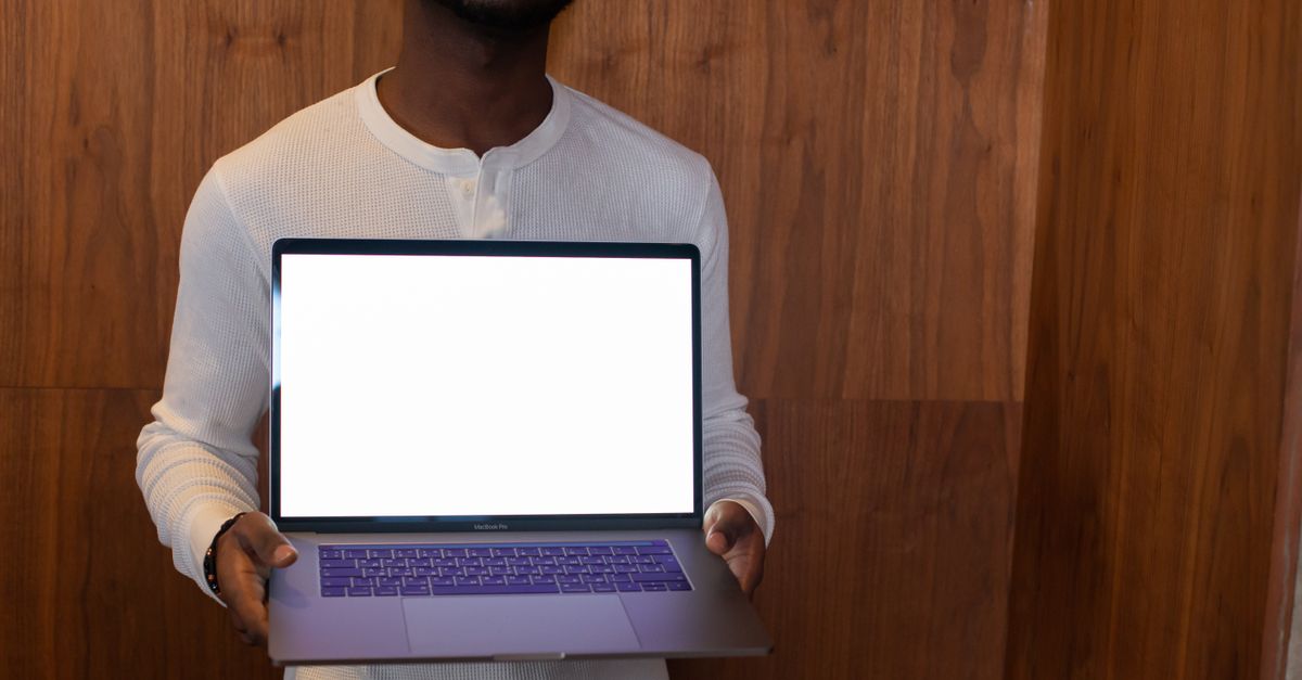 fashion ad on laptop