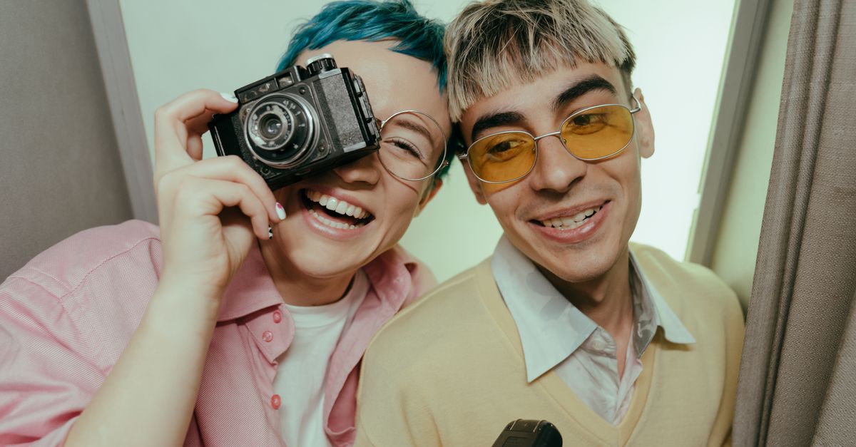 guests laughing photo booth