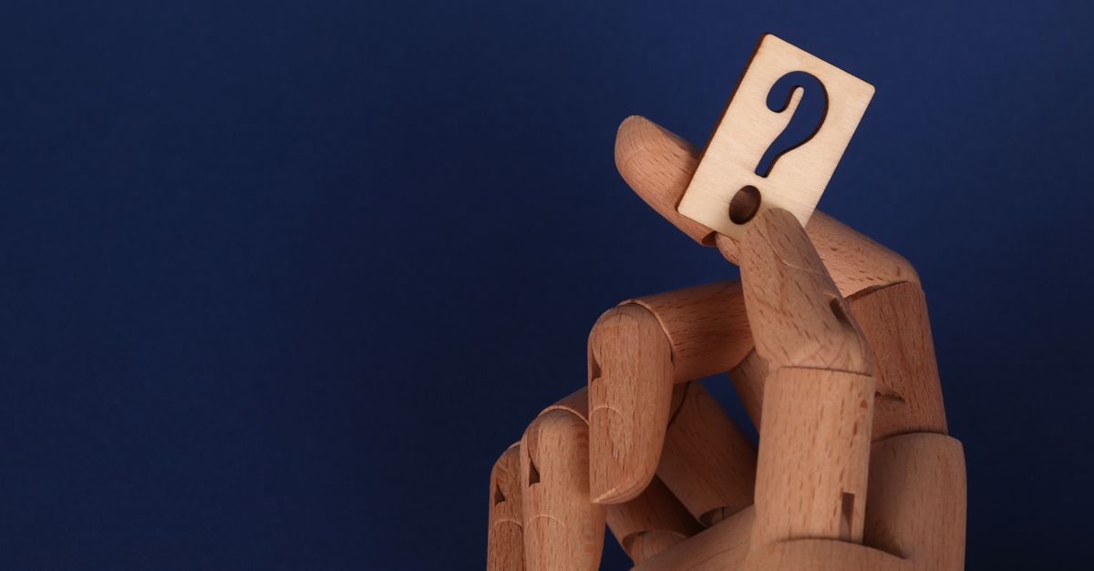 person thinking question mark