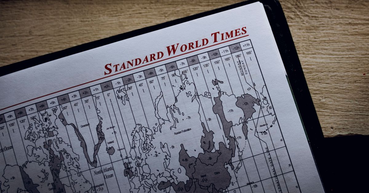 world map time zones