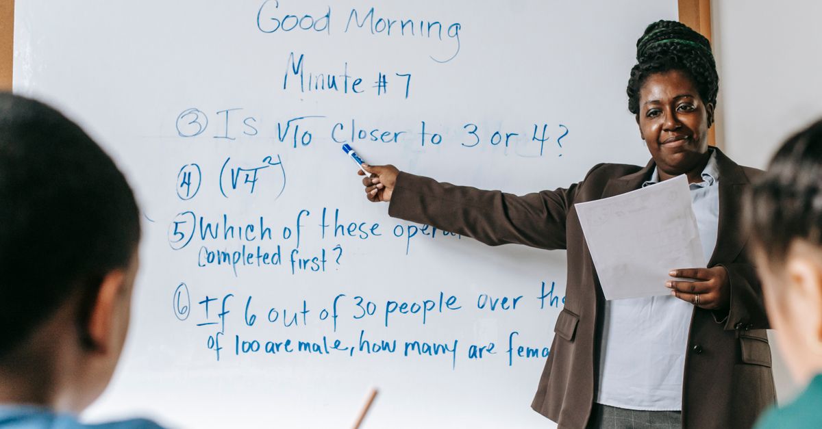 four question types whiteboard
